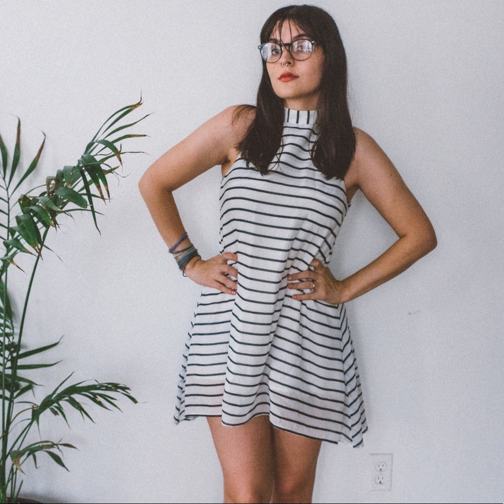 5/$25 Urban Outfitters black and white dress